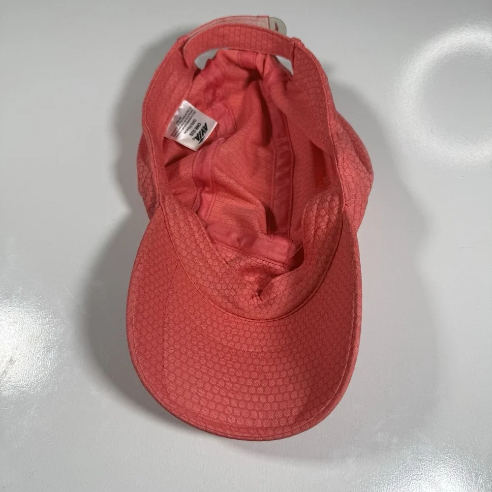 Avia Womens Lightweight Coral Pink Athletic Running Hat Honeycomb Adjustable Cap